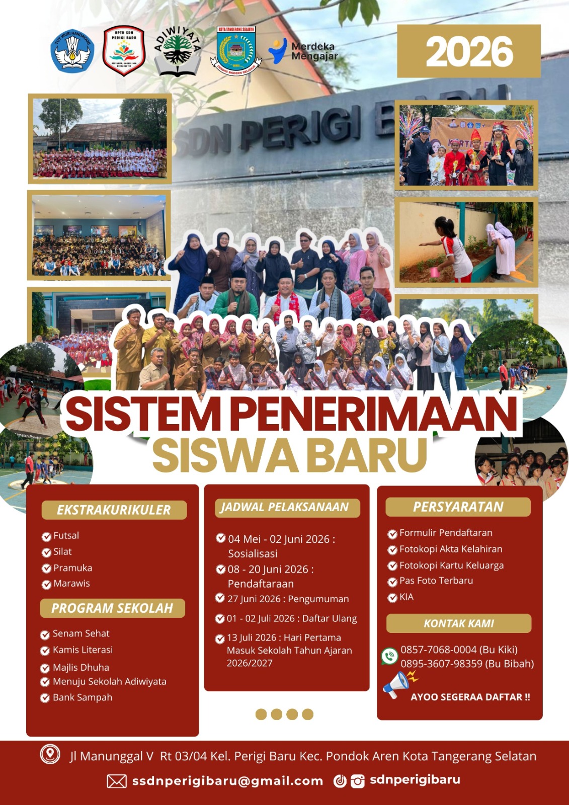 PENDAFTARAN SPMB UPTD SDN PERIGI BARU
